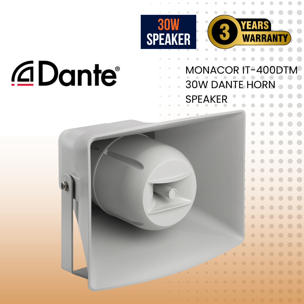 Monacor IT-400DTM 30W DANTE horn speaker