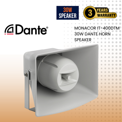 Monacor IT-400DTM 30W DANTE horn speaker