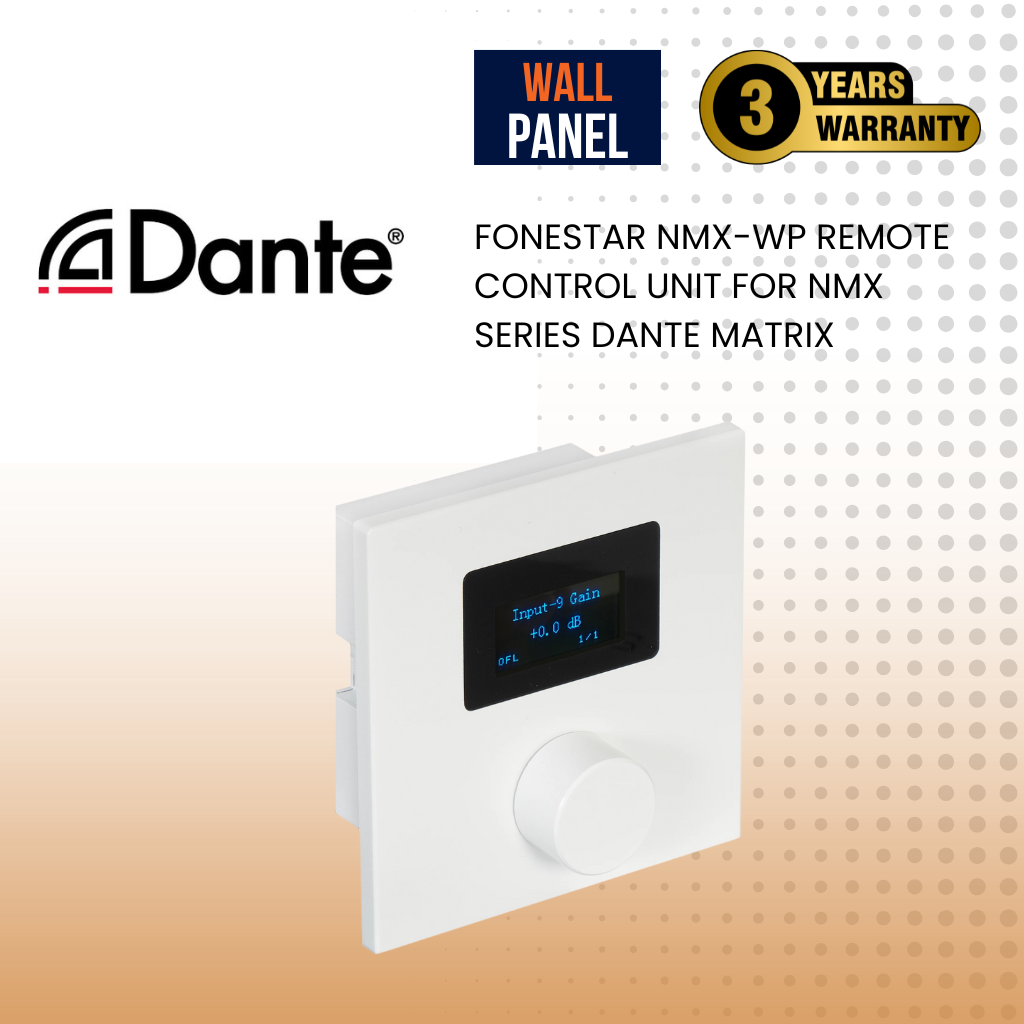 Fonestar NMX-WP Remote control unit for NMX series DANTE matrix