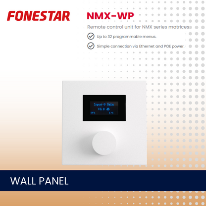 Fonestar NMX-WP Remote control unit for NMX series DANTE matrix