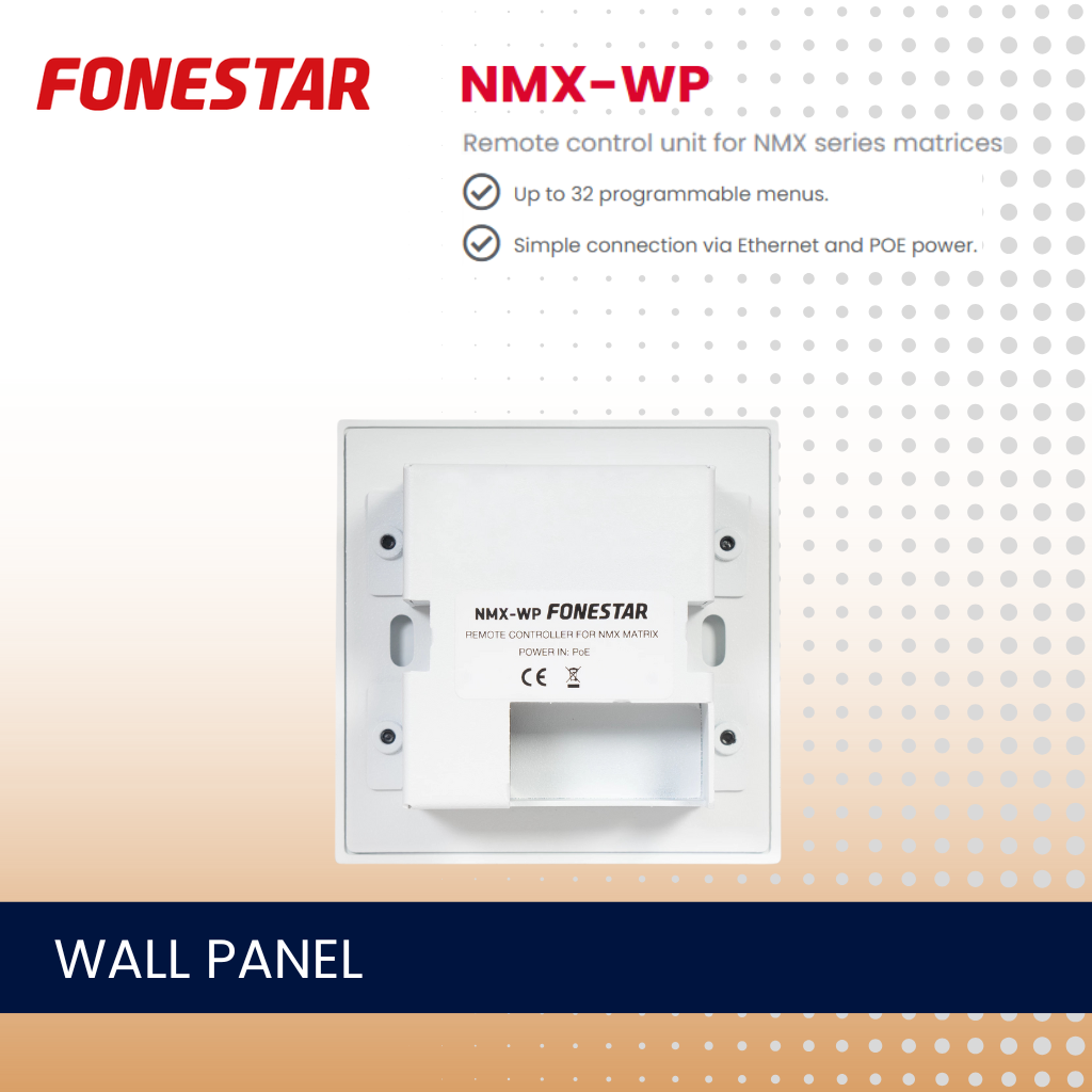 Fonestar NMX-WP Remote control unit for NMX series DANTE matrix