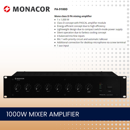 Rack Mount Amplifier Standard Column Speaker Package Up To 20 Speakers Background Music System